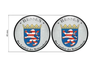 TÜV Plakette Der Landrat Des Wetteraukreis Nummernschild plakette